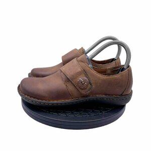 BOC Born Concept Shoes Womens 6 M Colleta Monk Strap Clogs Loafers C40048 Brown